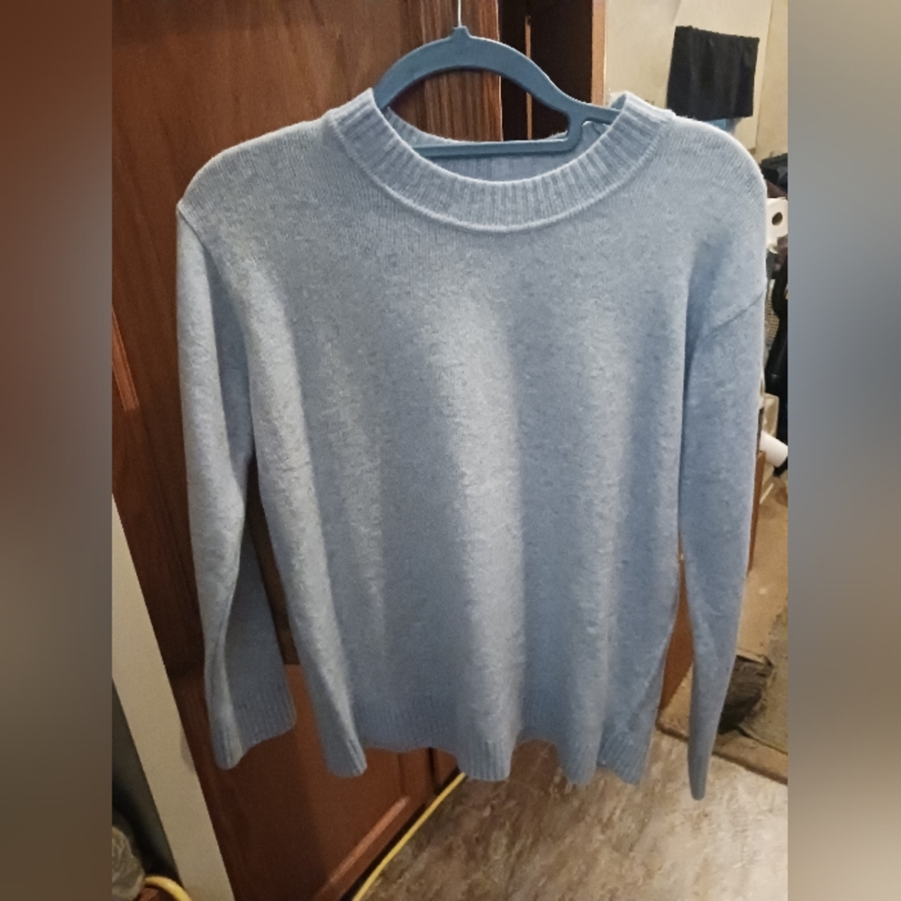 BABY BLUE, WARM , WOOL SWEATER